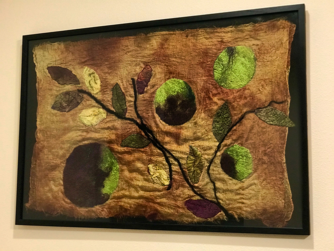 fiber art by Lisa Nakama